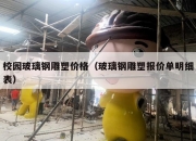 校园玻璃钢雕塑价格（玻璃钢雕塑报价单明细表）